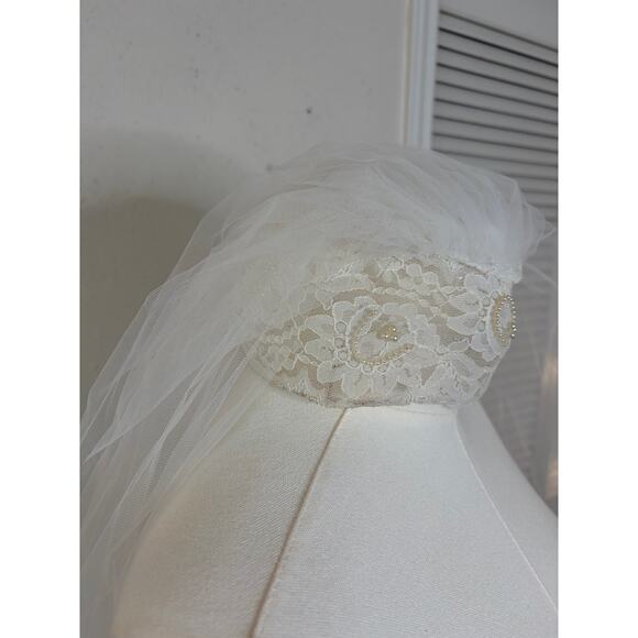 Bridal Women\'s Wedding Veil Double Layer  Ivory Cascading main image 11